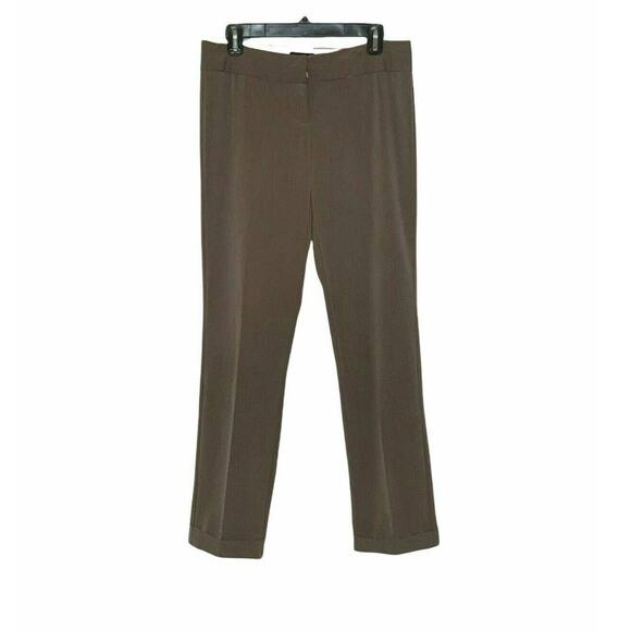 The Limited Drew Fit Brown Cuffed low rise Pants Size 6 - Picture 8 of 12